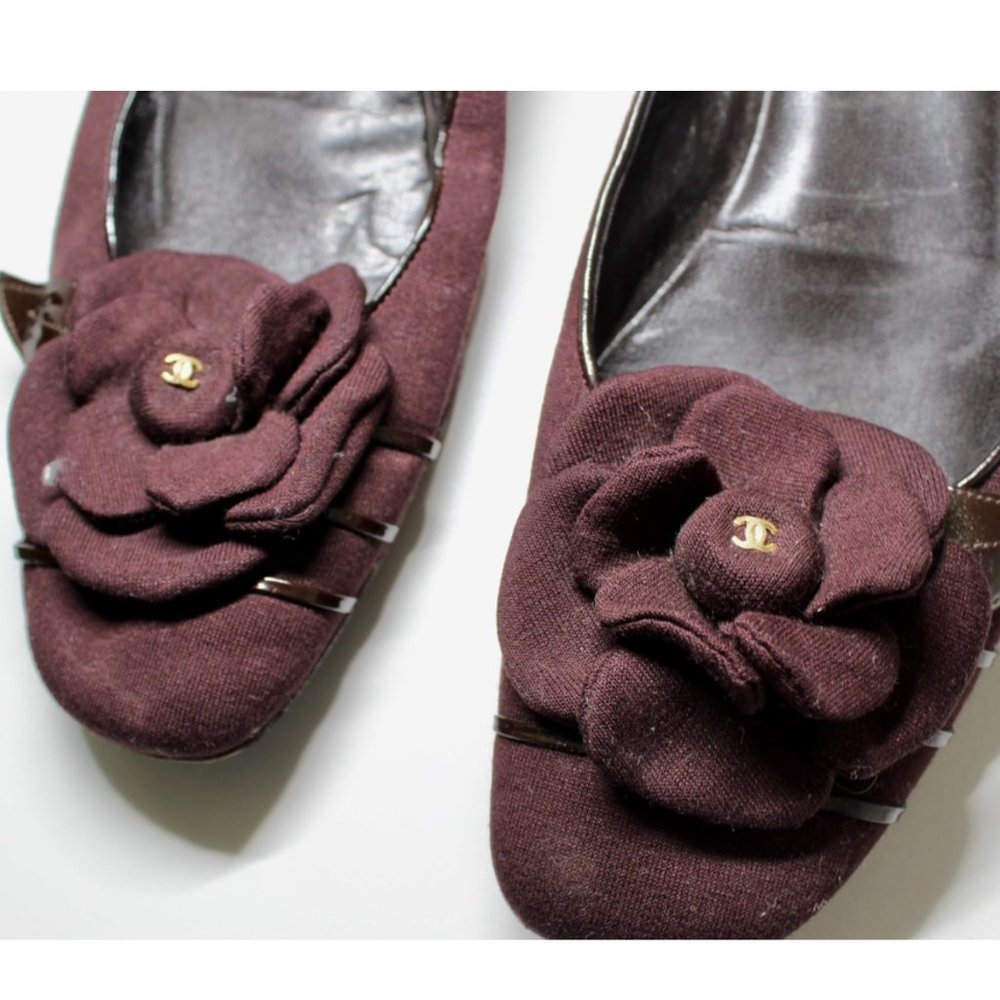 CHANEL Flower Ballerina Ballet Flats sz 38 (US 8) - Picture 8 of 13
